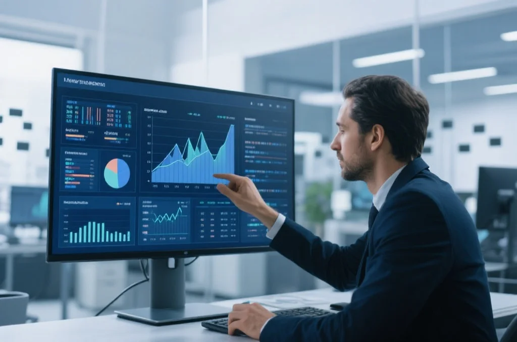 商业专业人士分析统计图表