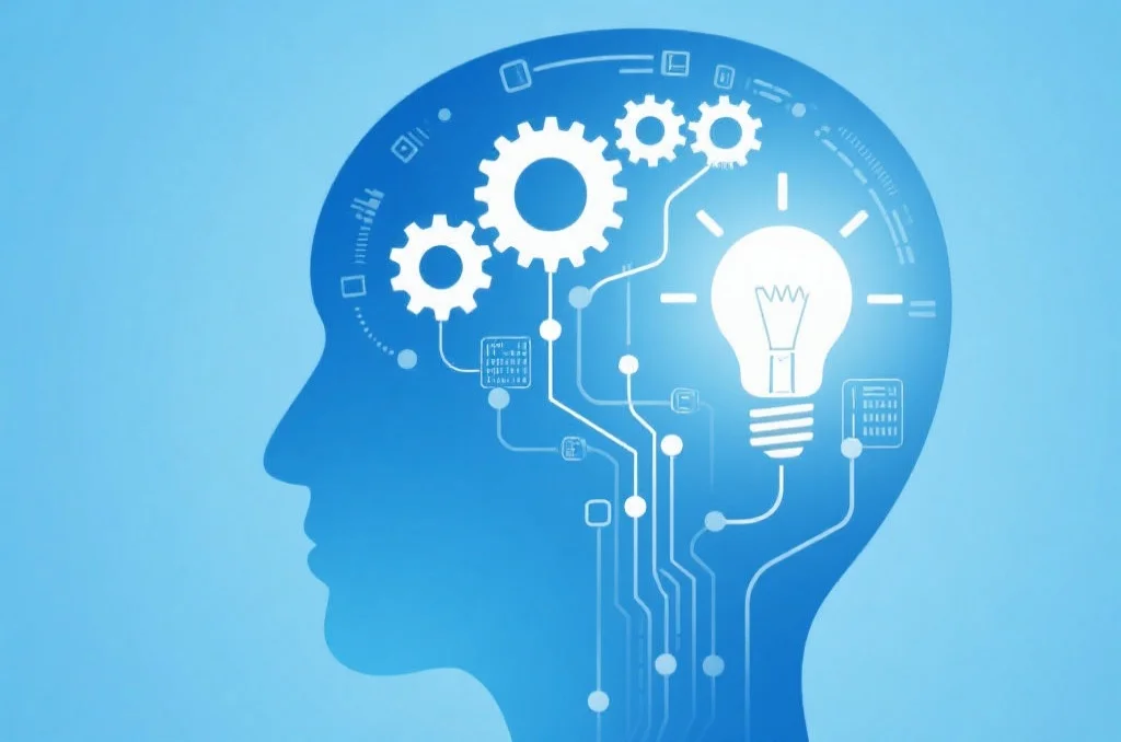 抽象的思维过程，象征科学分析和理性思考